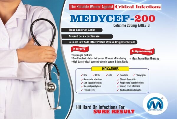 MEDYCEF-200mg TABLETS